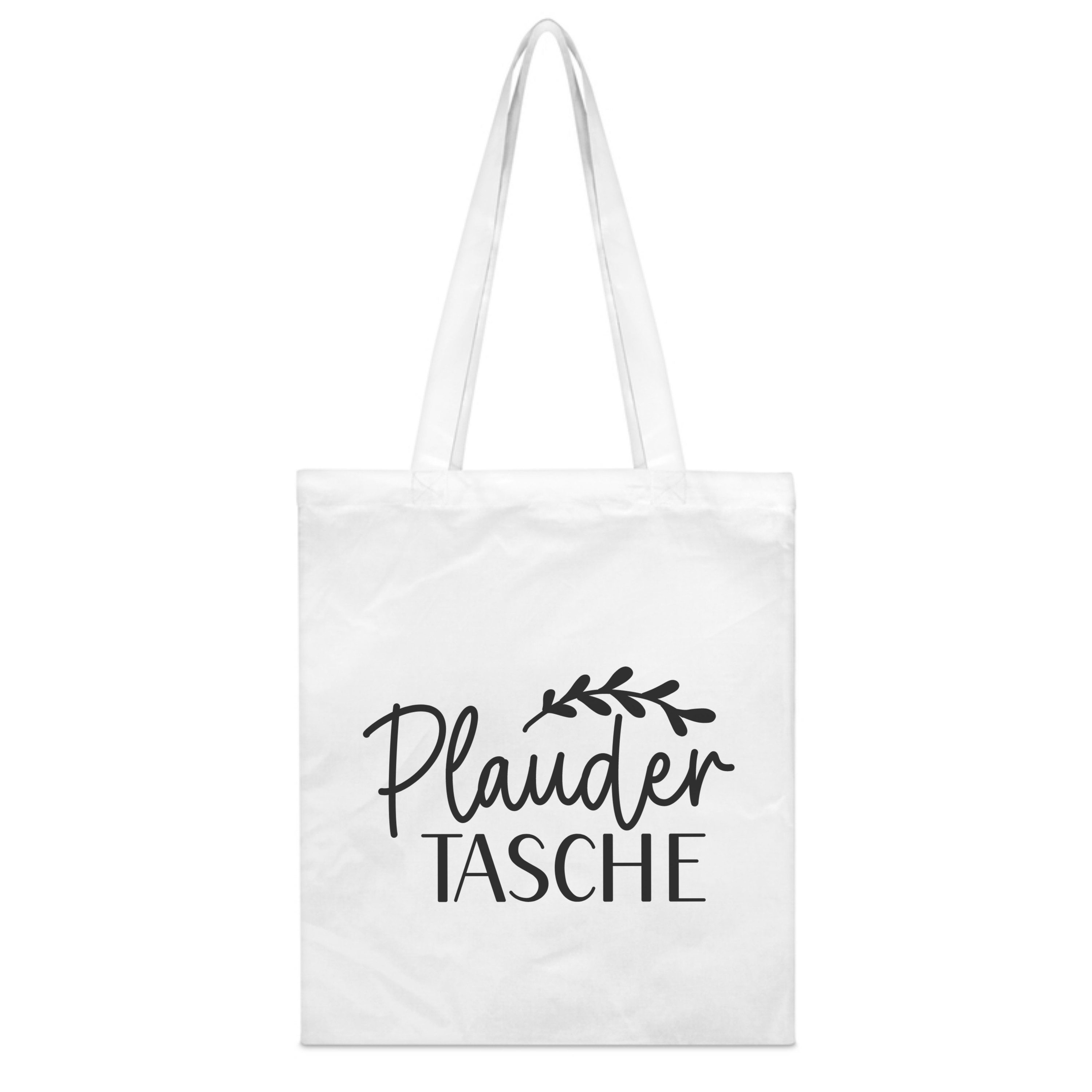 Tragetasche mit Spruch 'Plaudertasche' - Stoffbeutel