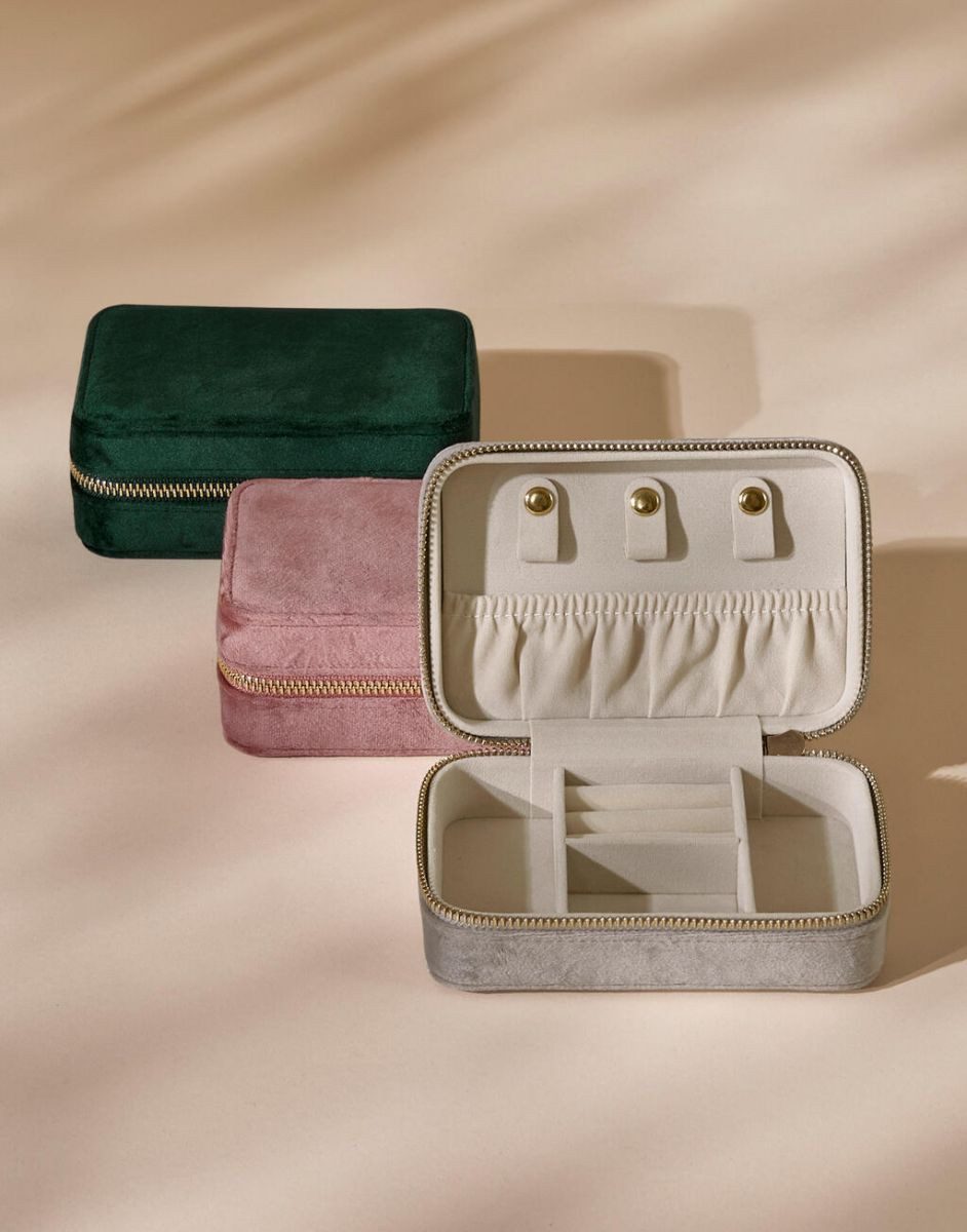 BagBase Kulturbeutel Velvet Travel Jewellery Box Schmuckkästchen