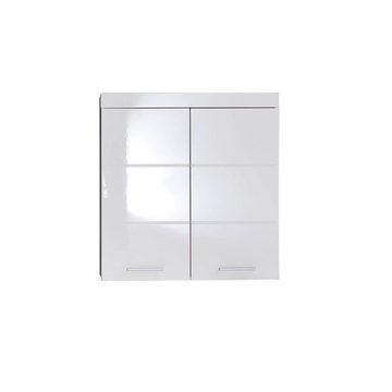 Lomadox Badmöbel-Set ALTENA-19, (Spar-Set, 2-St), Badezimmer Hängeschrank, Unterschrank in Weiß Hochglanz, 73x200x31 cm