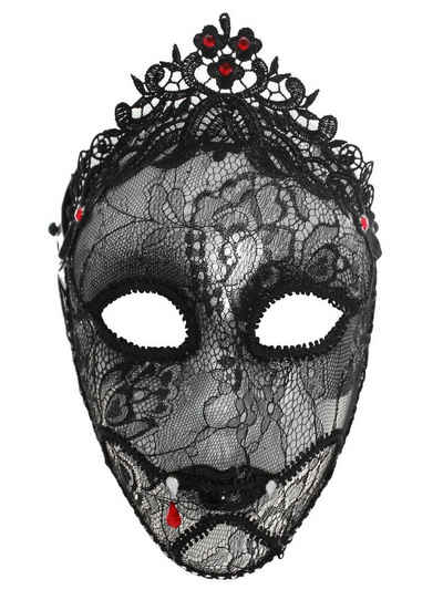 Hasbro Verkleidungsmaske Venezianische Maske mit Spitze, Filigrane Gesichtsmaske mit edler Dekoration