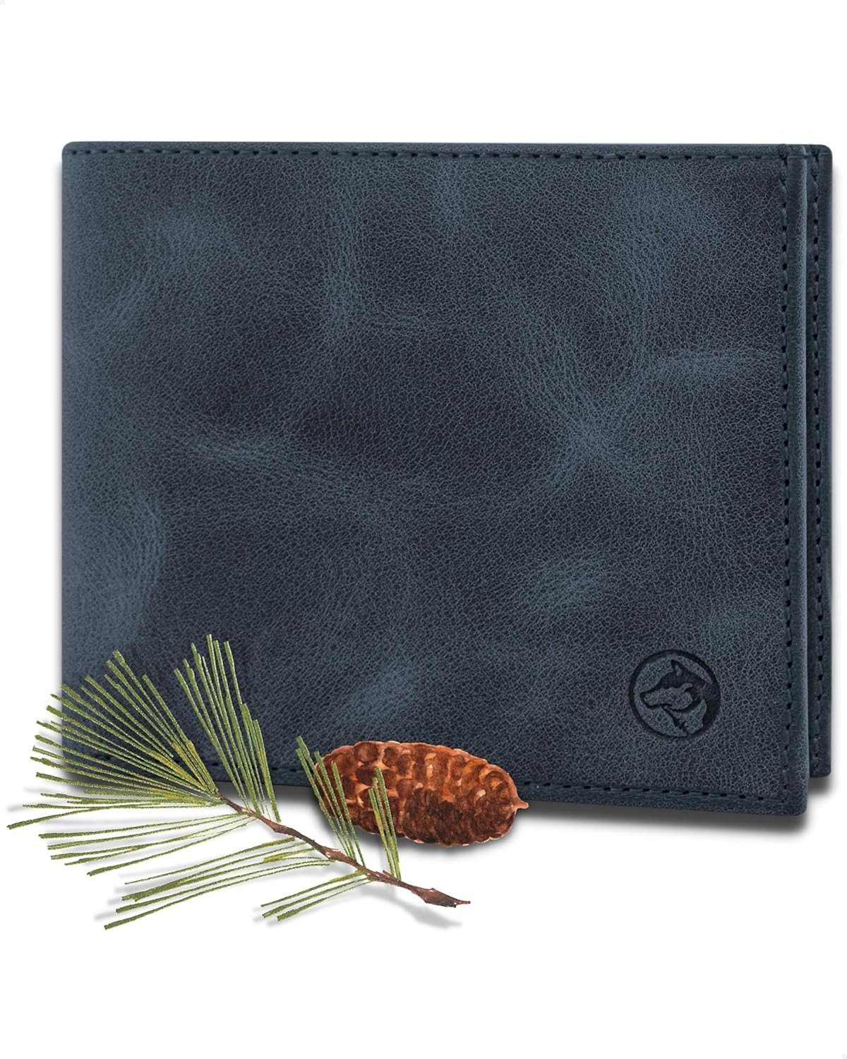 Geldbörse Herren Leder 'Nørge' – Tri-Fold Herren-Portemonnaie RFID-Blocker