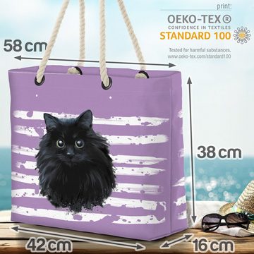 VOID Strandtasche (1-tlg), Katze Haustier Tier Cat Katzenkorb Pet
