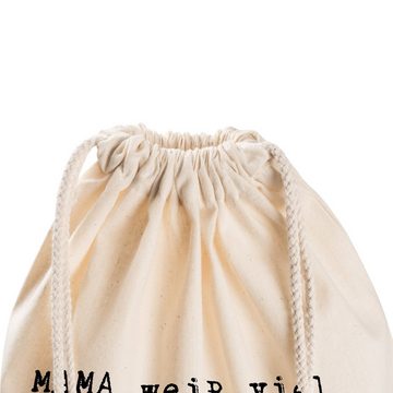 Mr. & Mrs. Panda Sporttasche MAMA weiß viel, aber... - Transparent - Geschenk, Sporttasche, Mutter (1-tlg)
