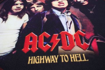 Teppich AC/DC - Highway to Hell 50 cm, Rockbites, Rund, Höhe: 3 mm