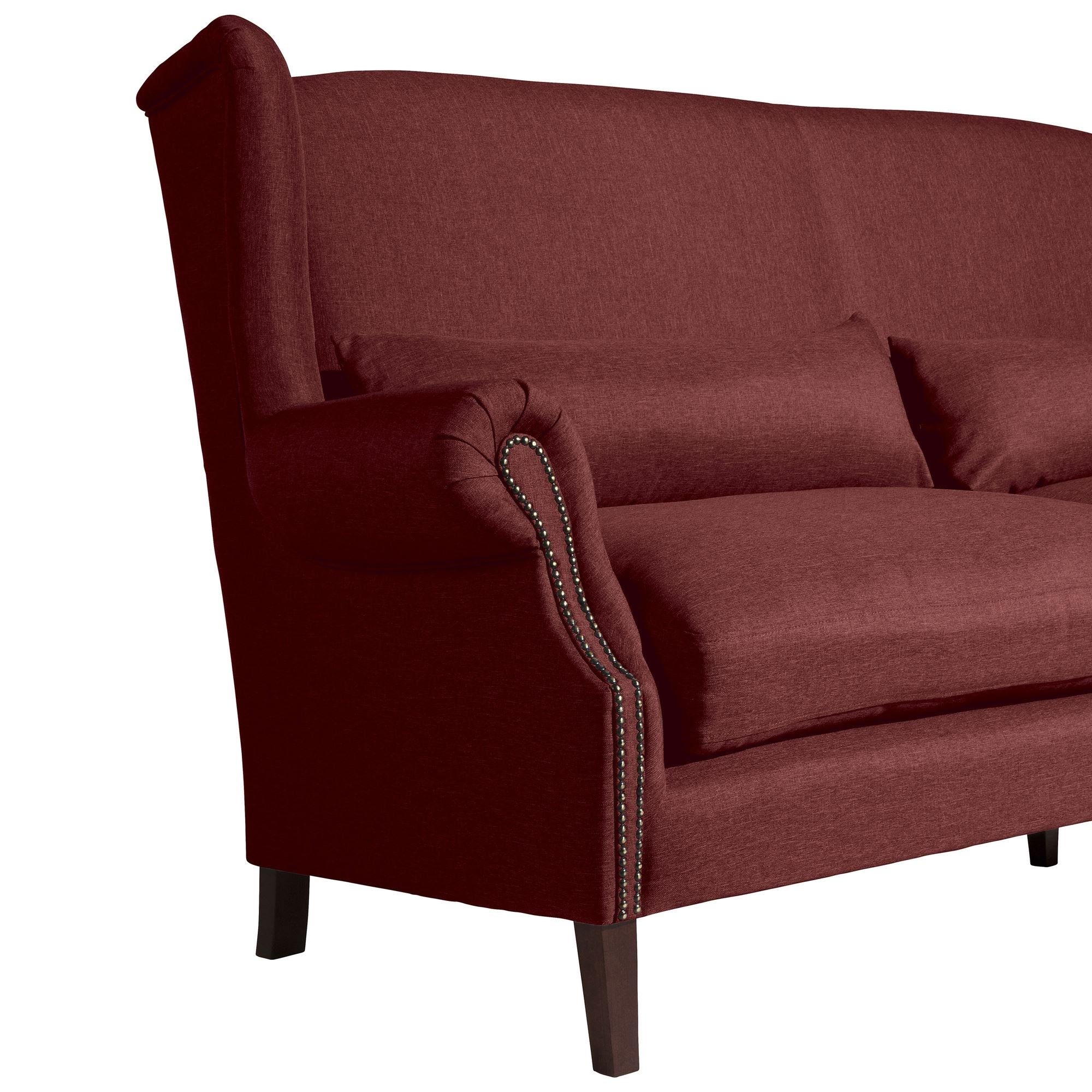 58 aufm Kessel Kostenlosem inkl. Sofa Flachgewebe, verarbeitet,bequemer Teile, (2-geteilt) hochwertig Sitz 1 Versand Kandy Sofa Bezug 3-Sitzer Sparpreis