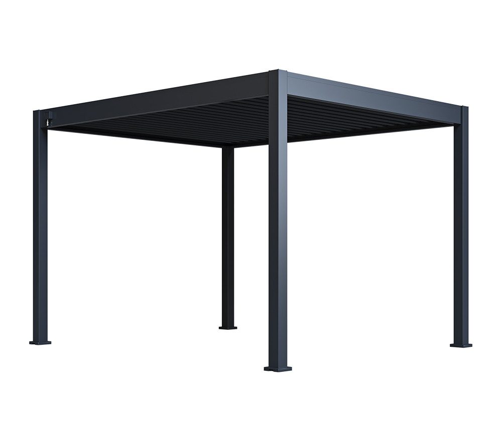 Paragon Pergola Tuscan 1012, (1-tlg., Pergola mit Lamellendach), Lamellendach, Integrierte Regenrinnen, Konstruktion aus Aluminium