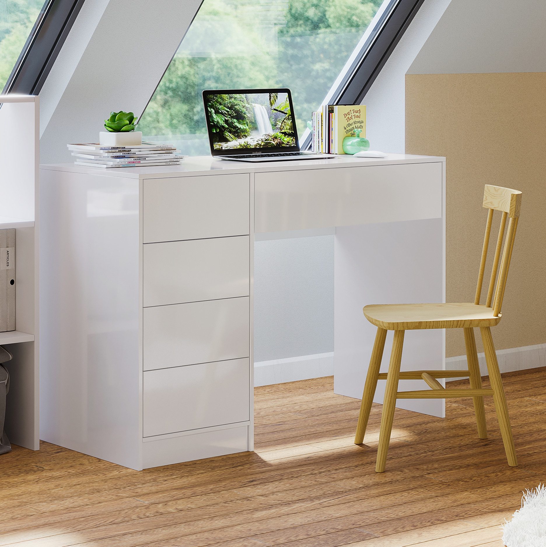 Bellamio Schreibtisch Livny (Bürotisch mit 5 günstig online kaufen