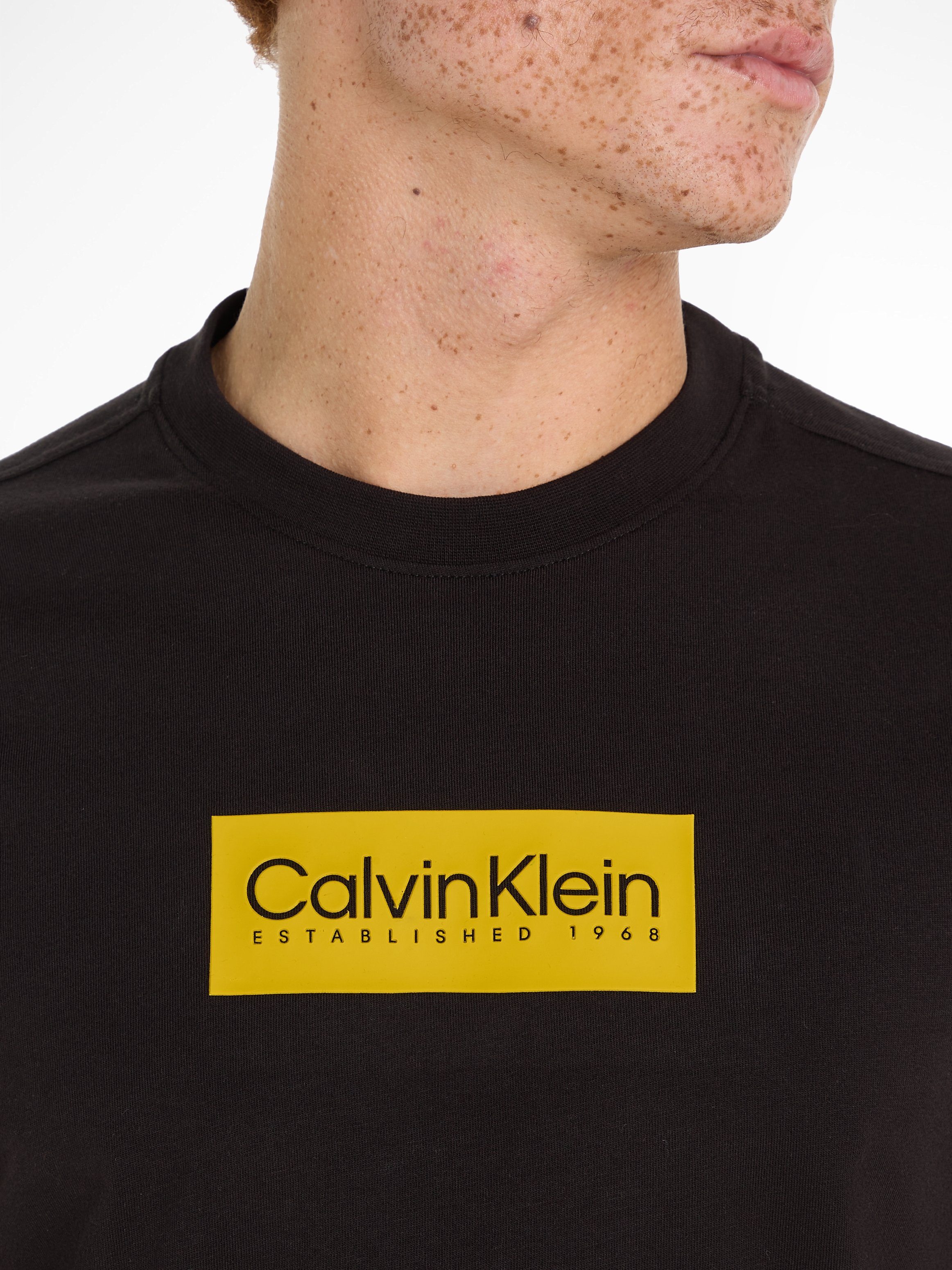 Calvin Klein T-Shirt RAISED T-SHIRT LOGO RUBBER