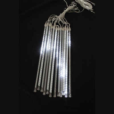 Mojawo Lichtervorhang Meteor Lichter / Lichterkette innen & außen LED 12 Stangen jede 45 cm