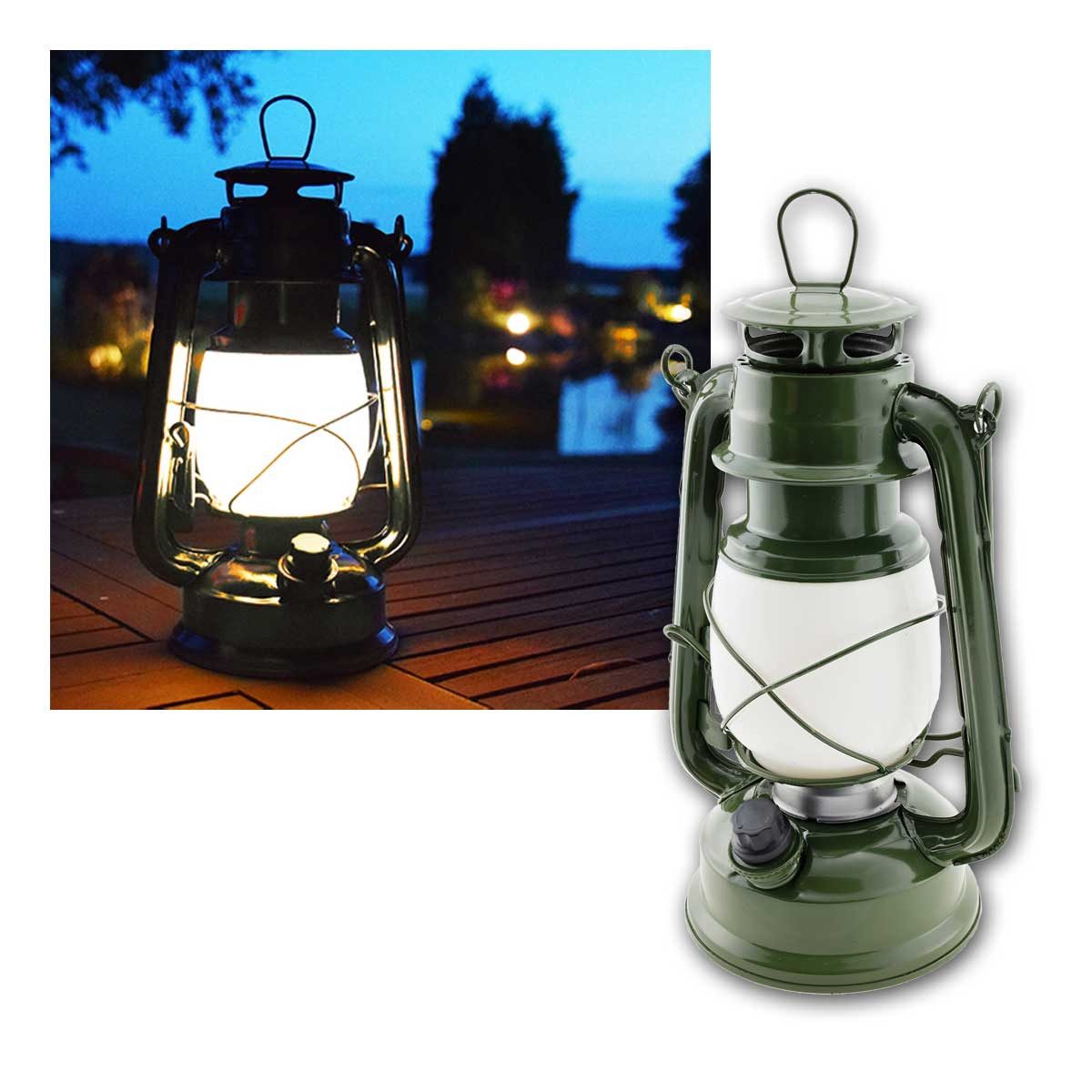 ChiliTec LED Laterne LED Camping Laterne "CT-CL Army" warmweiß dimmbar, warmweiß