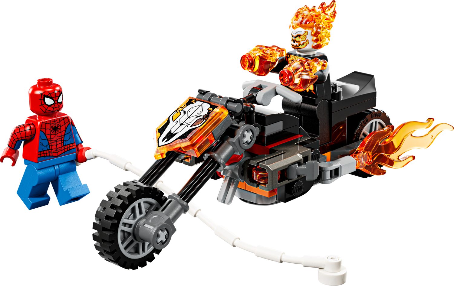 LEGO® Marvel 76335 Spider-Man vs. Ghost Rider auf seinem Motorrad Spielbausteine, (Set, 72 St., Set)
