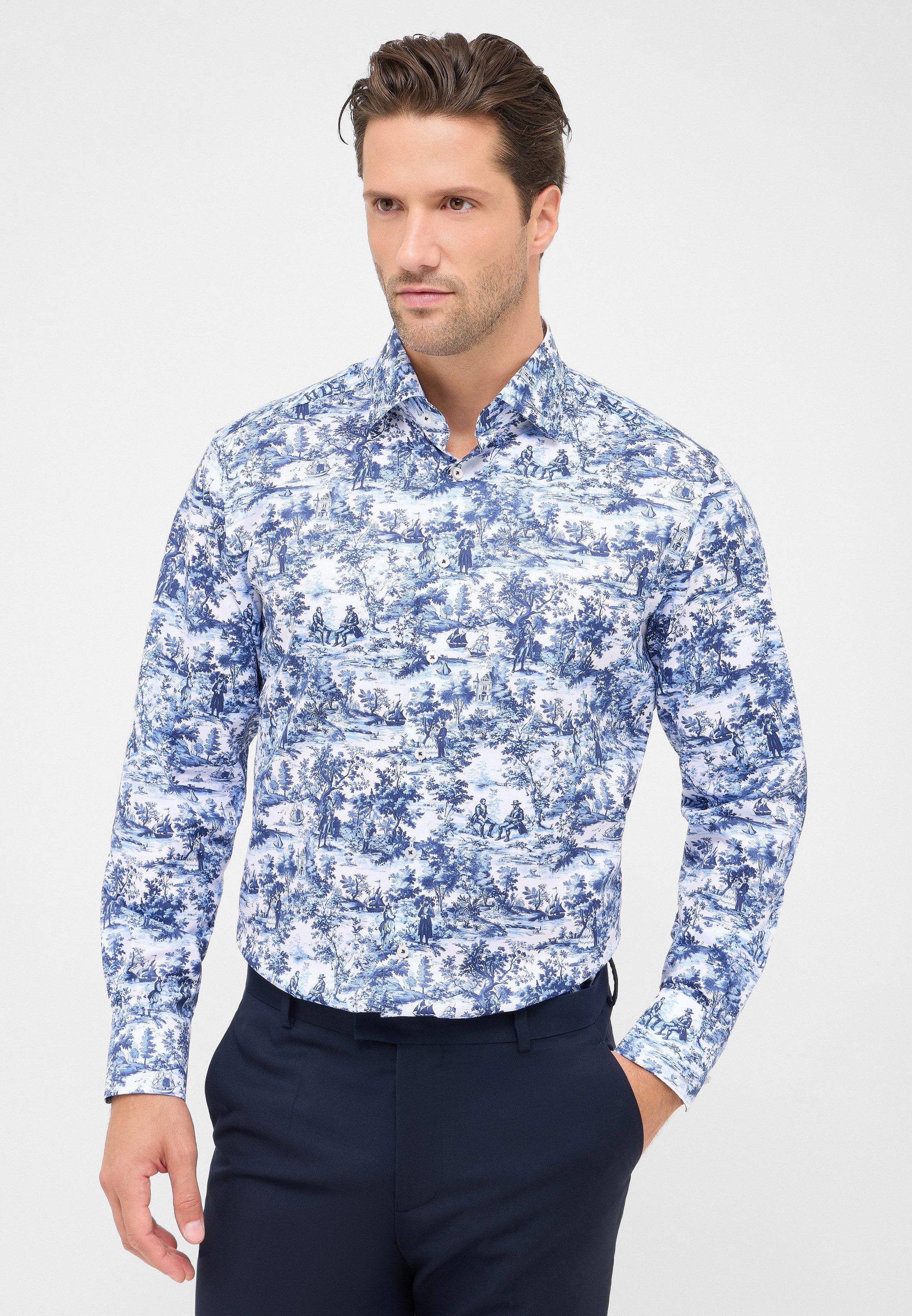 Eterna Langarmhemd MODERN FIT NON IRON (bügelfrei) günstig online kaufen