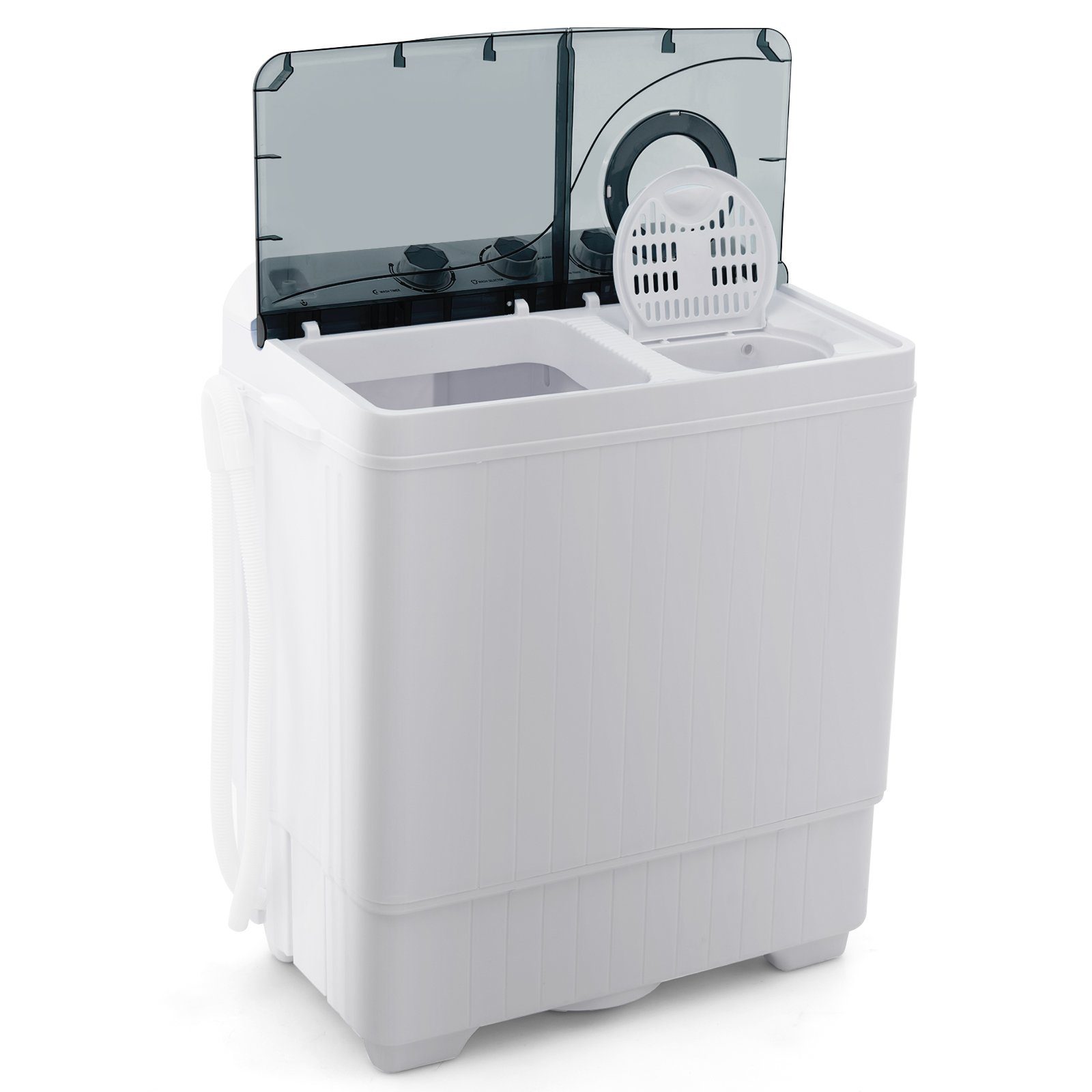 Schwarz, Waschmaschine U/min FP10366DE/XPB65-2368S, 1320 6.5 Toplader Weiß COSTWAY kg,
