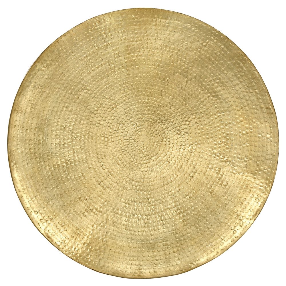 WOMO-DESIGN Couchtisch Wohnzimmertisch Ø90x45 cm in Hammerschlag Optik Sofa günstig online kaufen