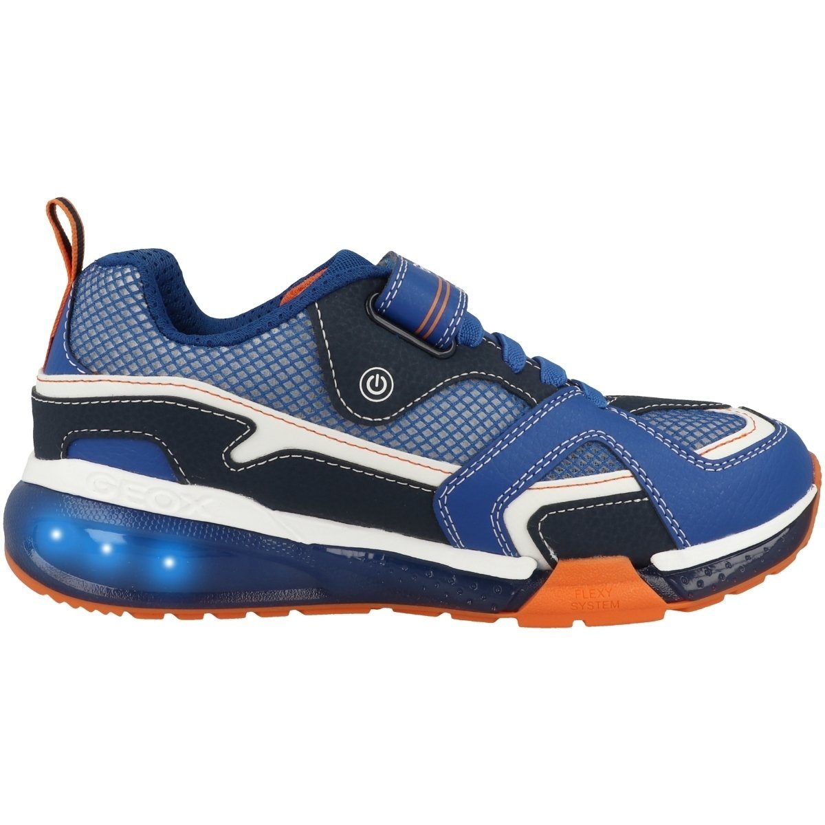 J A Kinder B. dunkelblau Geox Funktion LED Sneaker Bayonyc Unisex