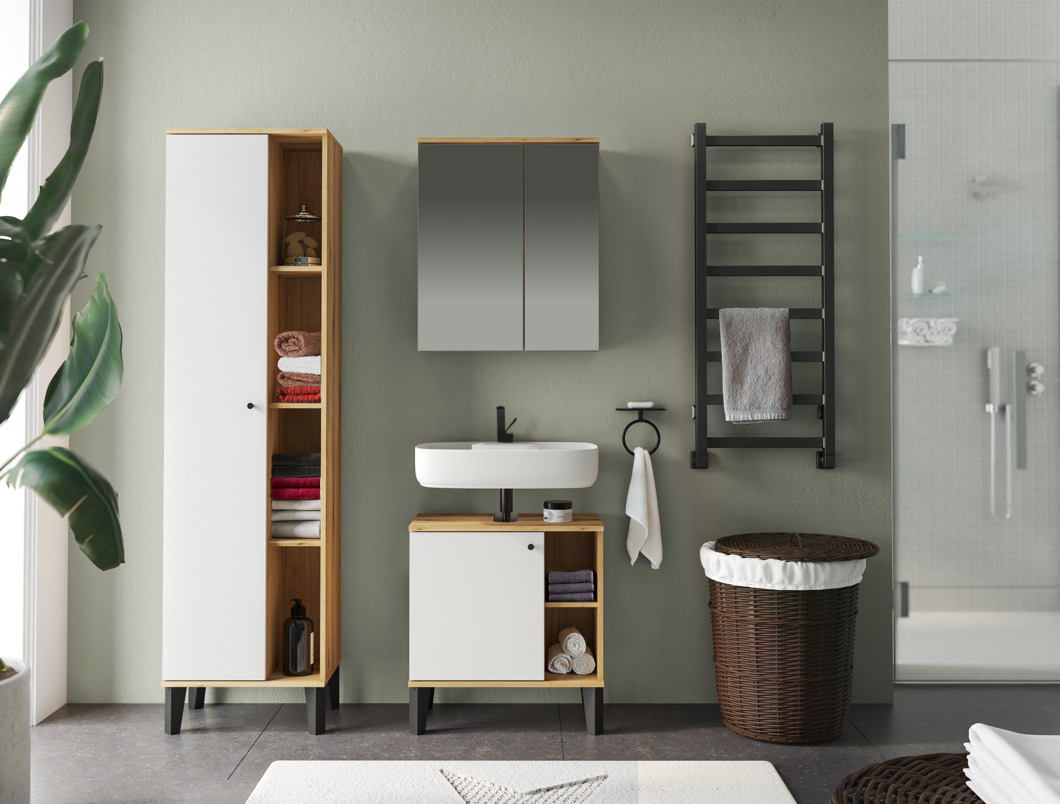 INOSIGN Badmöbel-Set OSLO, Bad im skandinavischen günstig online kaufen