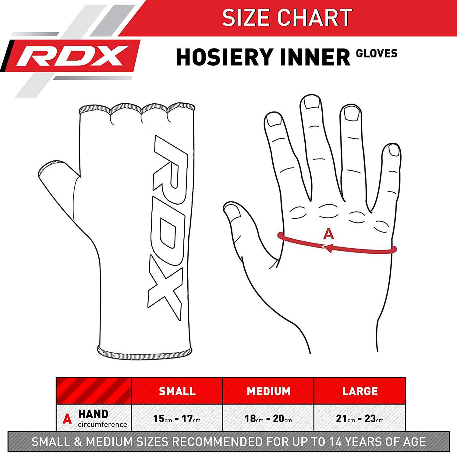 RDX Sports Boxbandagen RDX Innere Handschuhe Boxen Training, Boxbandagen Sparring Hand Wraps