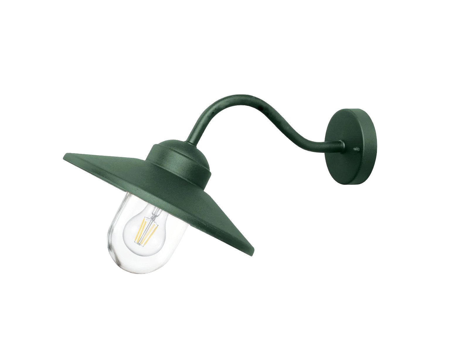 Elstead LIGHTING LED Außen-Wandleuchte, LED wechselbar, Warmweiß, Außenleuchten Fassadenbeleuchtung Haus-wand in Tannengrün, Höhe 25,5cm
