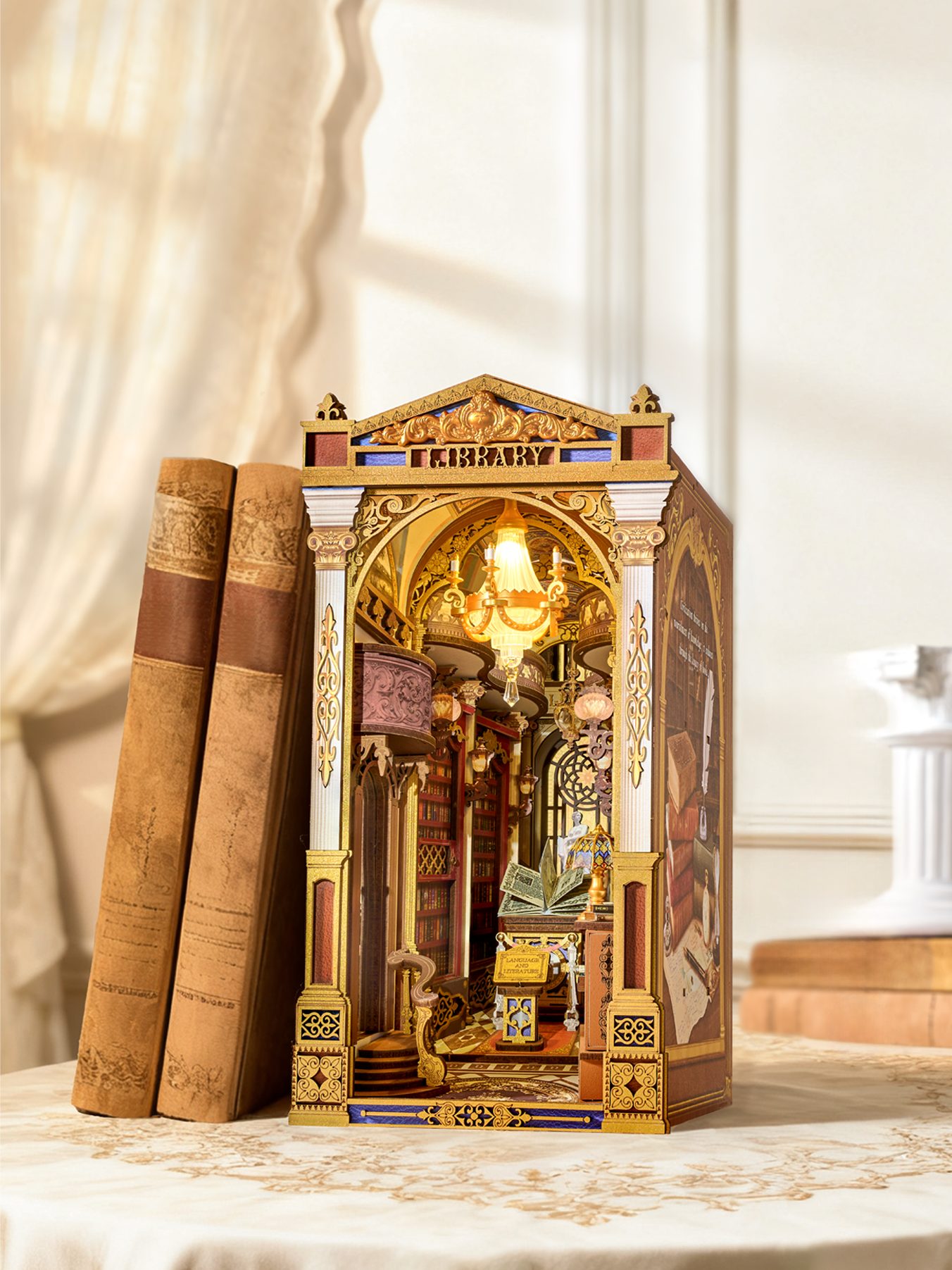 ROLIFE 3D-Puzzle Book Nook Library of Wonders, 258 Puzzleteile