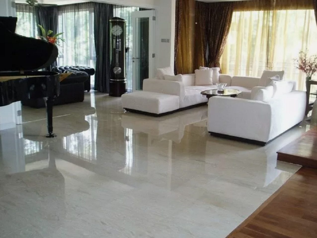 Xlmoebel Bodenfliese Marmorfliesen Crema Marfil, eleganter Naturstein-Bodenbelag, Marmor, Crema Marfil, Marmor Beige STUFEN, Hergestellt in Europa