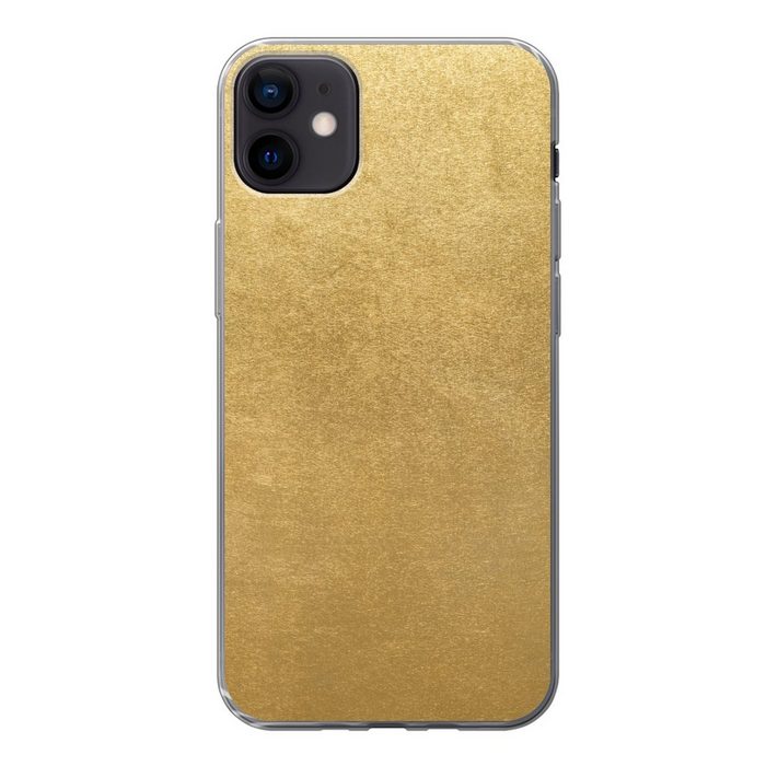 MuchoWow Handyhülle Goldener Hintergrund Handyhülle Apple iPhone 12 Mini Smartphone-Bumper Print Handy