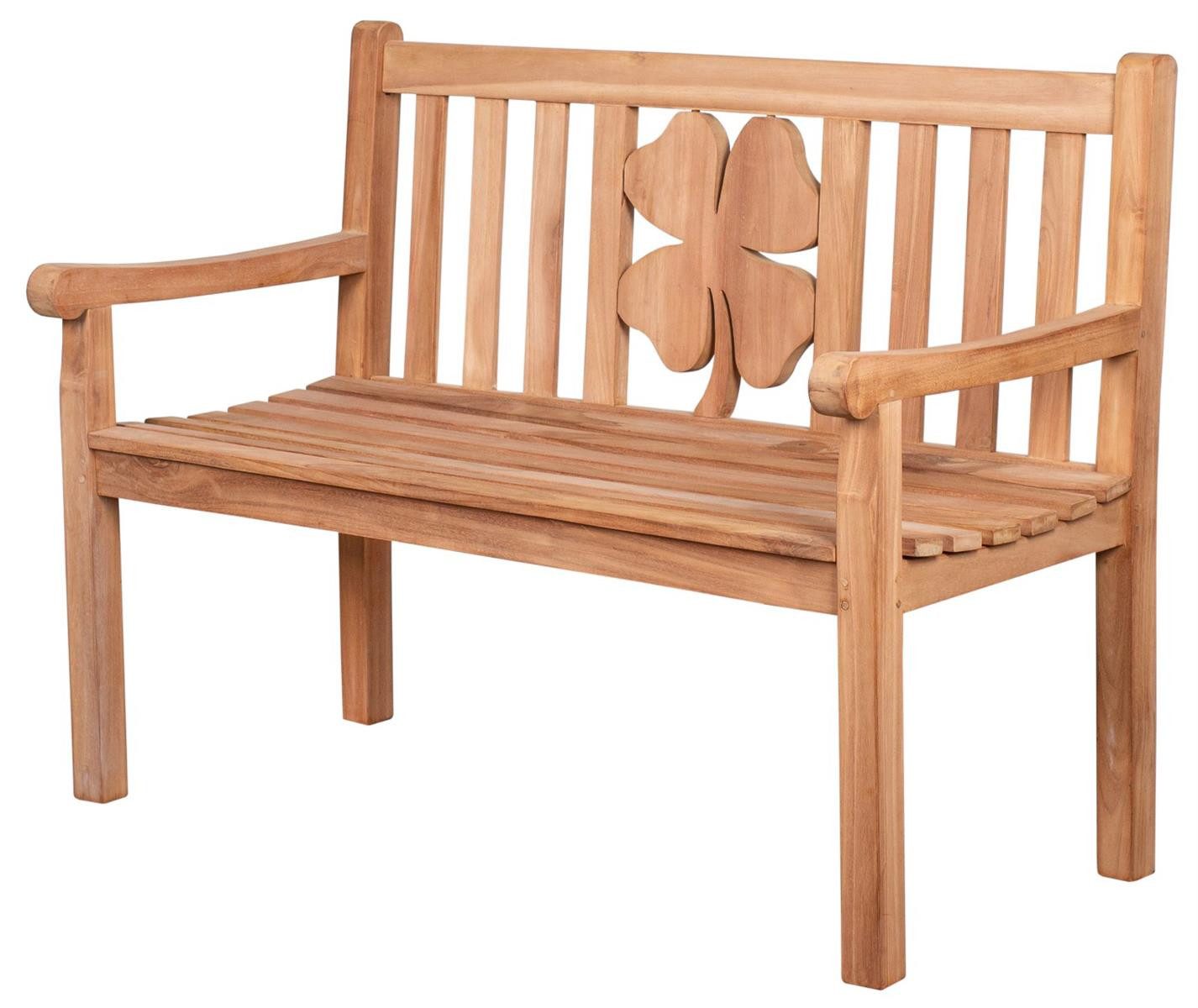 bene living Gartenbank Teakholz Kleeblatt 120 günstig online kaufen
