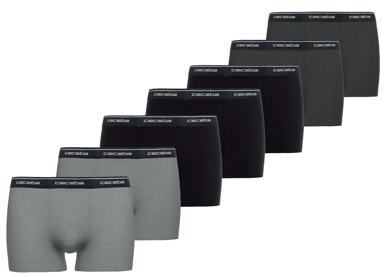 CECEBA Boxershorts 7er Pack Herren Pants (7-St) enge Passform günstig online kaufen