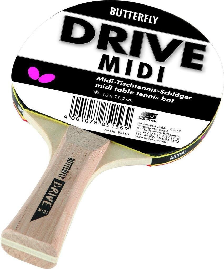 Butterfly Tischtennisschläger Drive Midi, Tischtennis Schläger Racket Table Tennis Bat