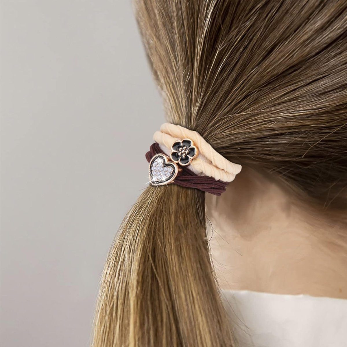 Jormftte Haargummi Haargummis Armbänder,für Stil Mädchen Armband Mehrfarbig3 Frauen Haargummis,für