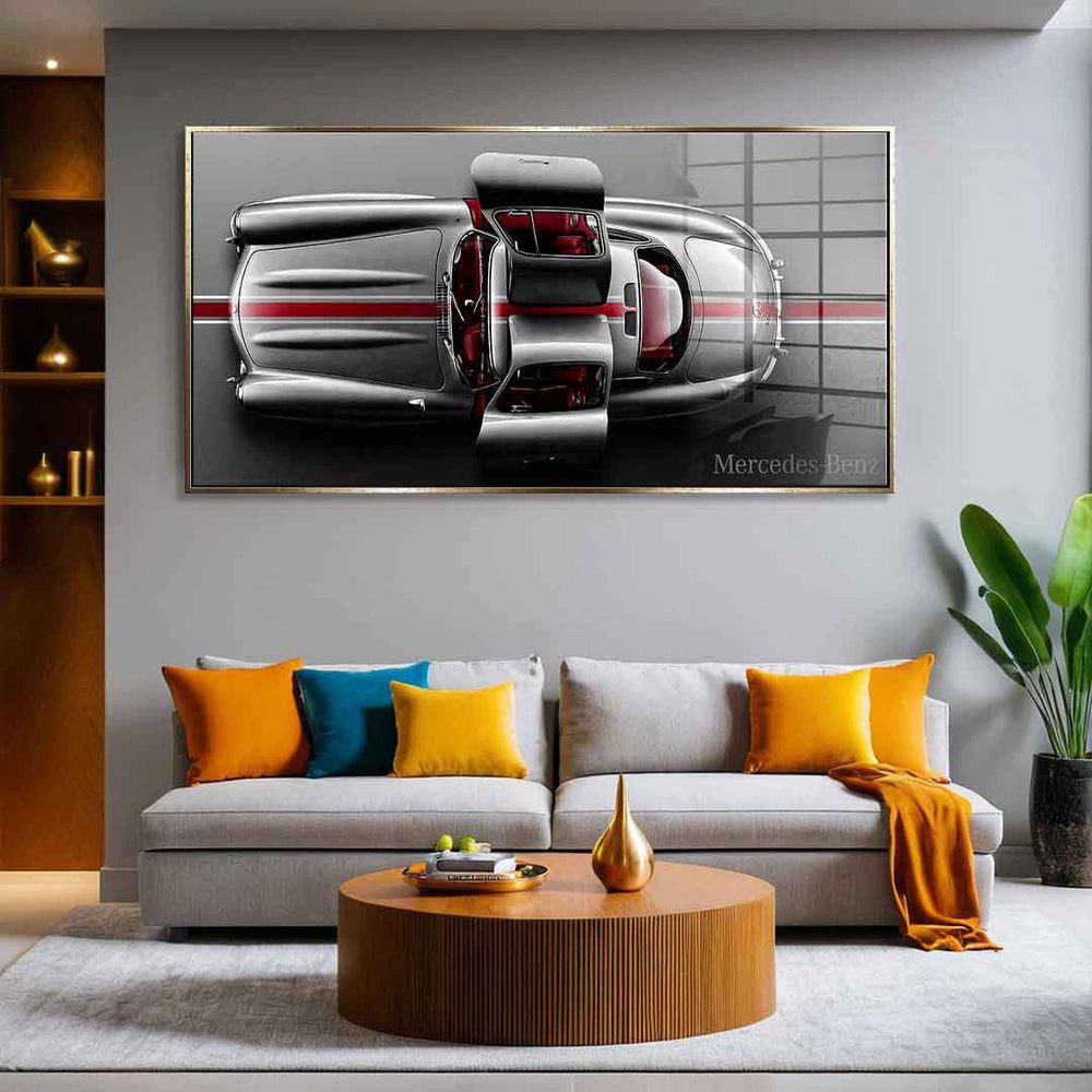 DOTCOMCANVAS® Acrylglasbild Mercedes-Benz 300 SL Gullwing - Acrylglas, Acrylglasbild Mercedes-Benz 300 SL Gullwing Auto Kunstdruck Wandbild