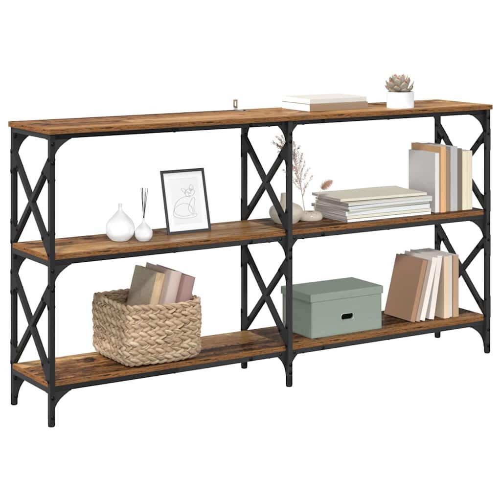 vidaXL Nachttisch Konsolentisch Altholz 156 x 28 x 80,5 cm Holzwerkstoff (1 günstig online kaufen