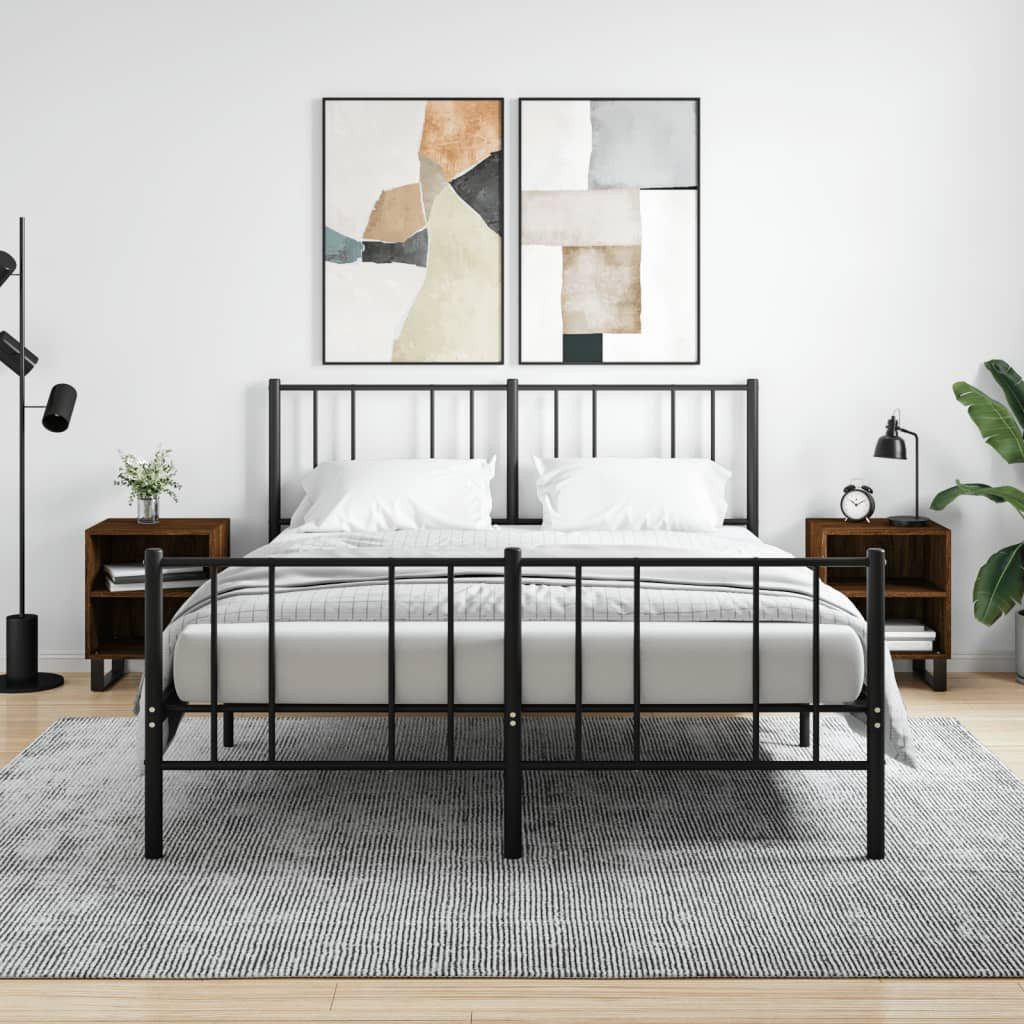 Nachttisch Nachttische Braun Eichen-Optik 40x30x50 cm mit Stauraum