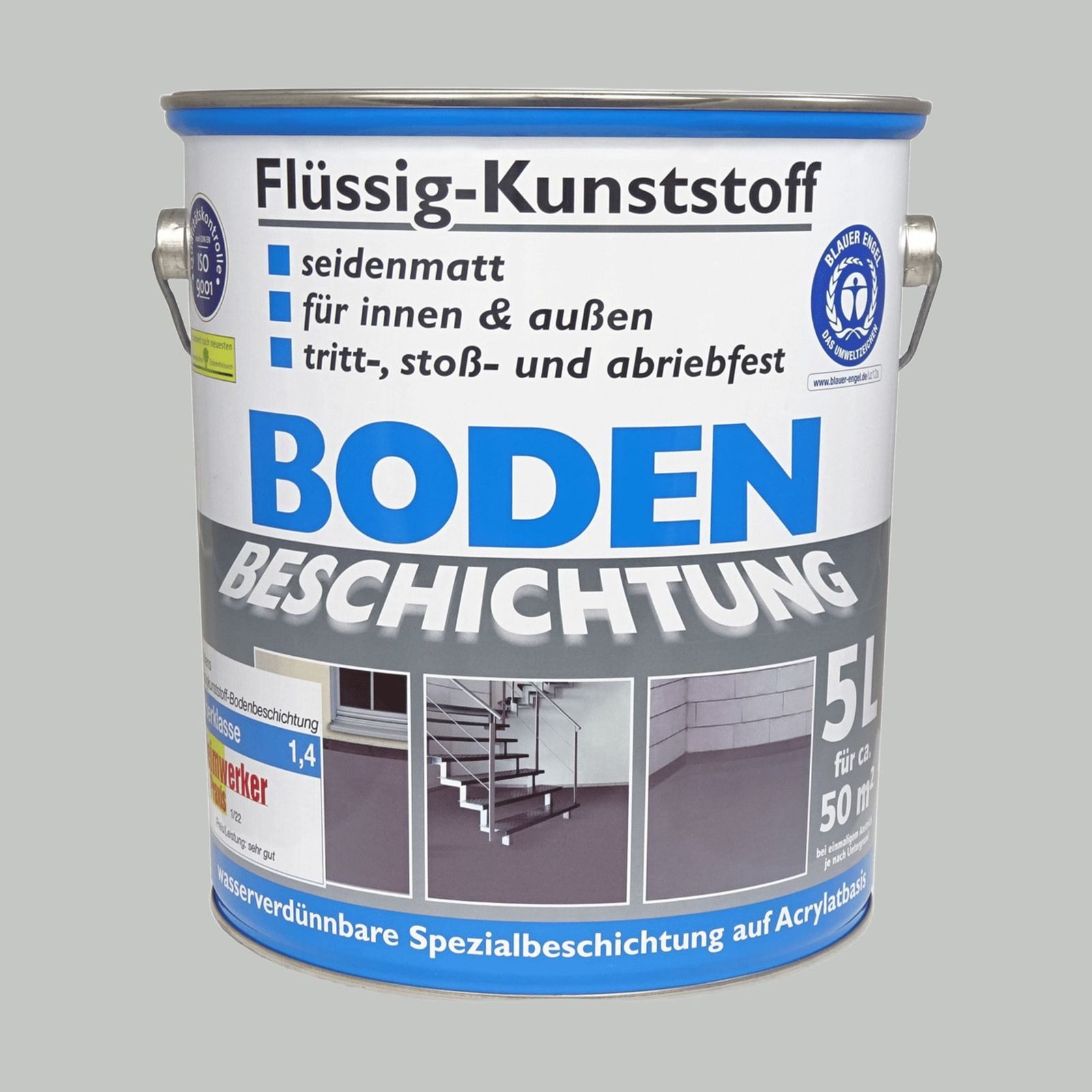 Wilckens Farben Bodenversiegelung Flüssig-Kunststoff Bodenbeschichtung seidenmatt Beton Wilckens 5L