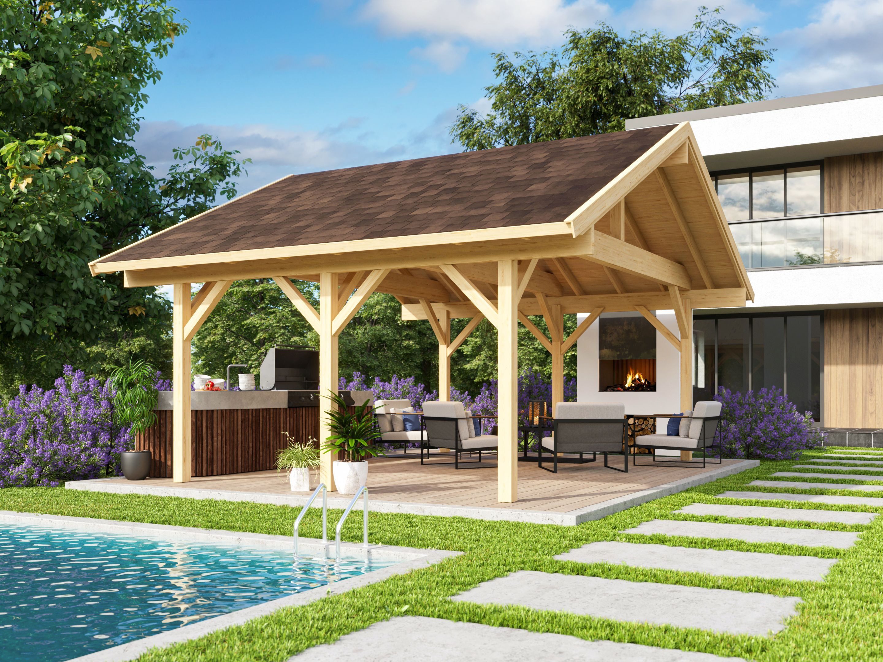Fjordholz Gartenhaus Max XL