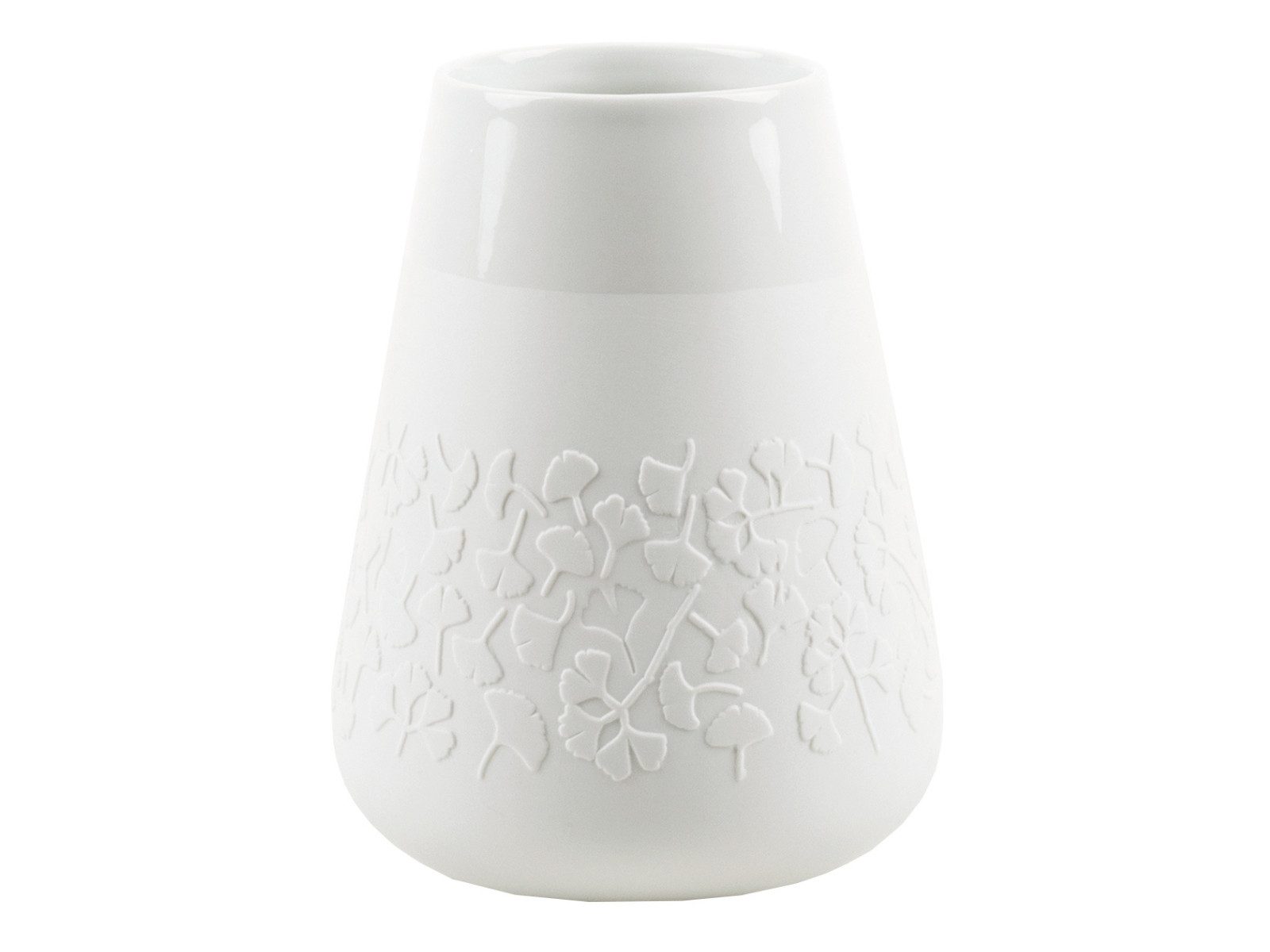räder design stories Dekovase Poesievase Ginkgo weiß 18cm (Dekovasen)