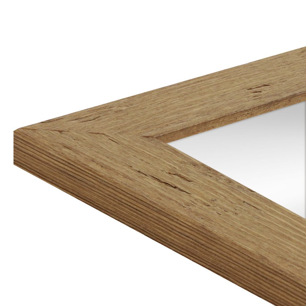 WANDStyle Wandspiegel H750, Landhaus Spiegel Eiche 45x55cm, Wandspiegel, Ganzkörperspiegel Groß