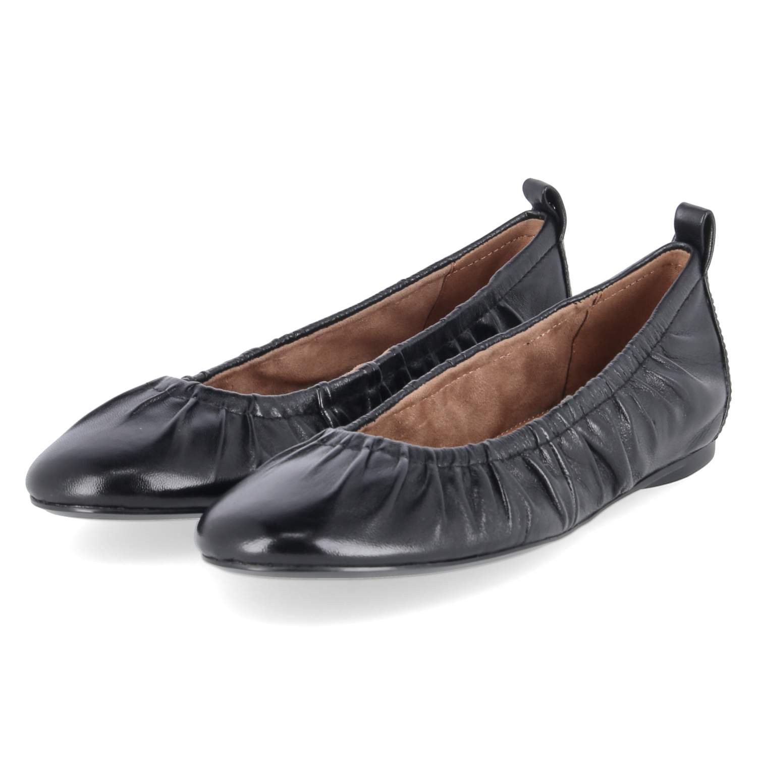 Tamaris 1-22136-46-001 Damen Glattleder black Ballerina