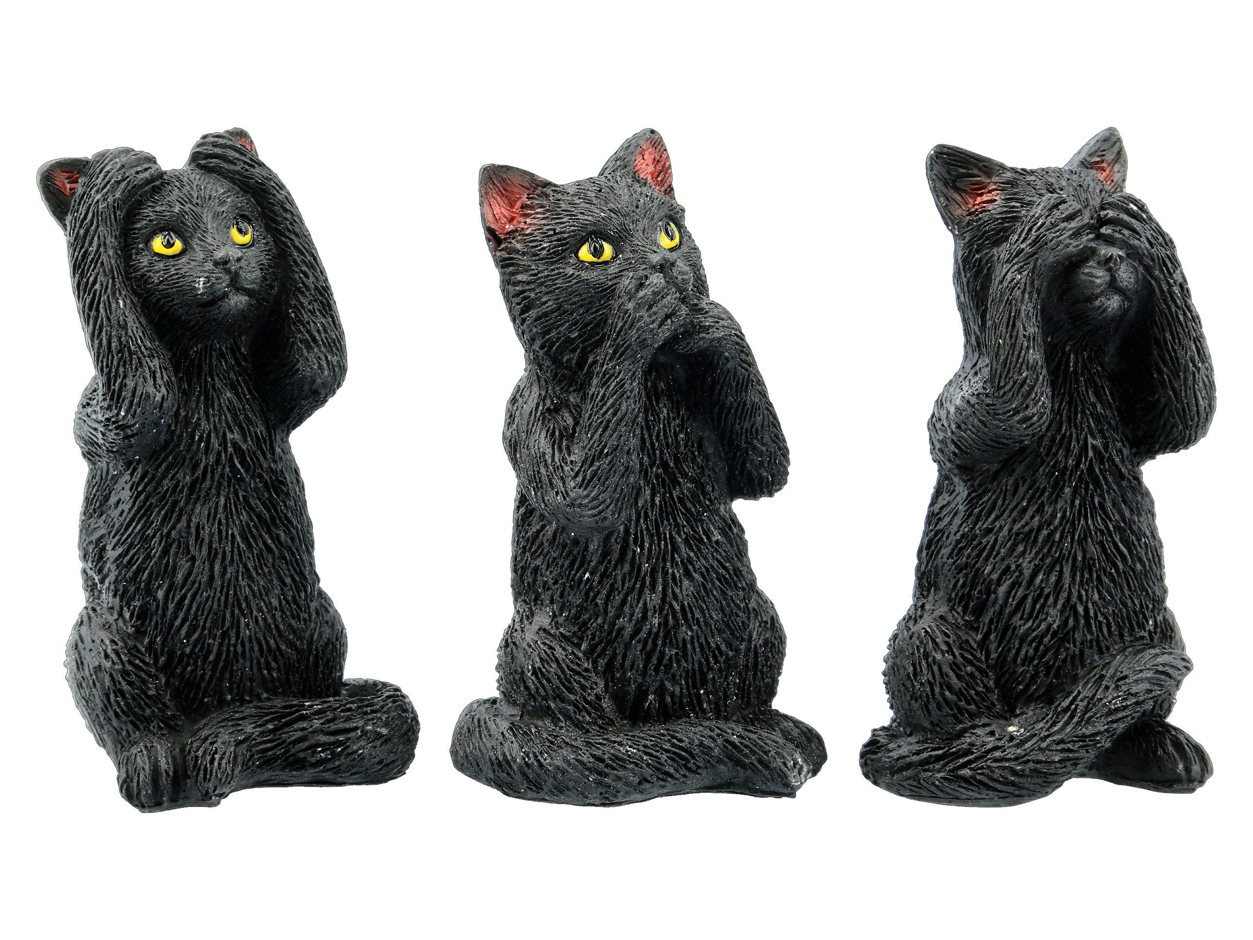 Figuren Shop GmbH Tierfigur Schwarze Katzen Figuren - Nichts Böses - Feline günstig online kaufen