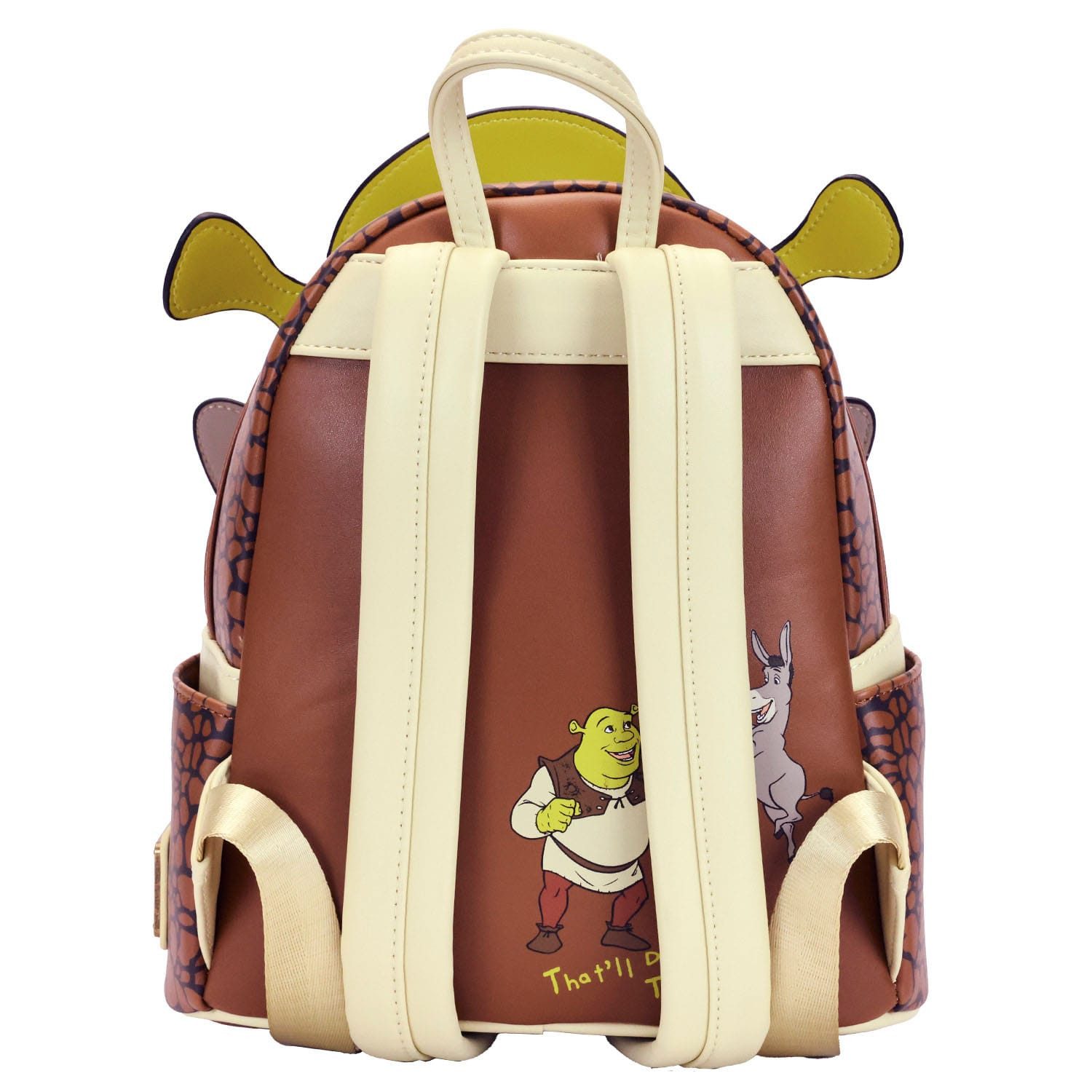 Loungefly Minirucksack Dreamworks by Loungefly Mini Rucksack Shrek & Donkey Cosplay (1-tlg), hochwertig und detailliert
