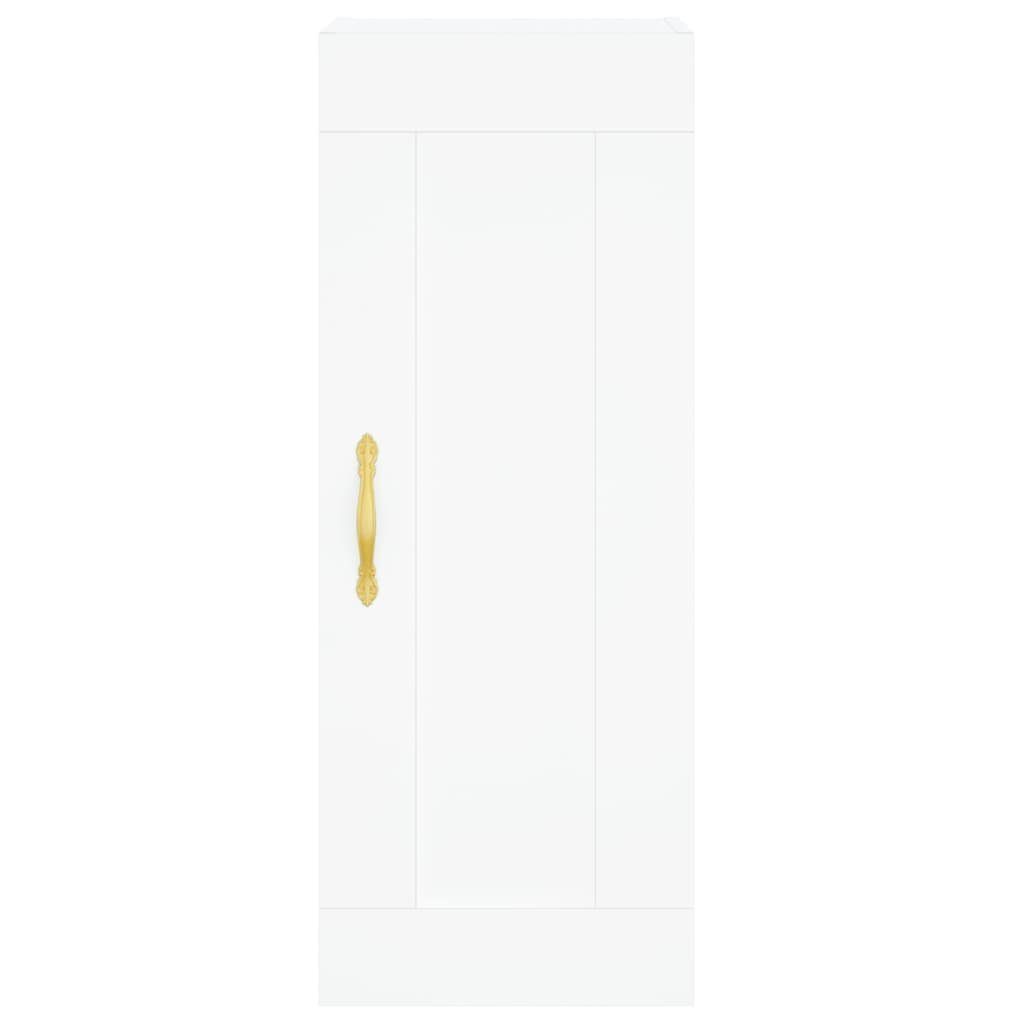 Weiß cm St) vidaXL 34,5x34x90 Sideboard Wandschrank (1 Holzwerkstoff