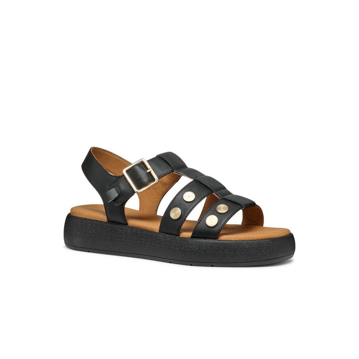 Geox GEOX CAMALEI, Sandaletten, Schwarz, Damen Sandalette