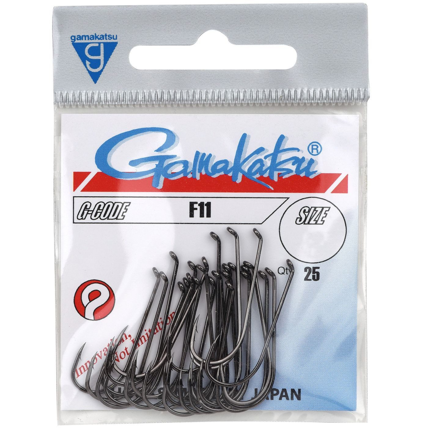 Gamakatsu Fliegenhaken Gamakatsu F11 Hooks Black - 25 Fliegenhaken