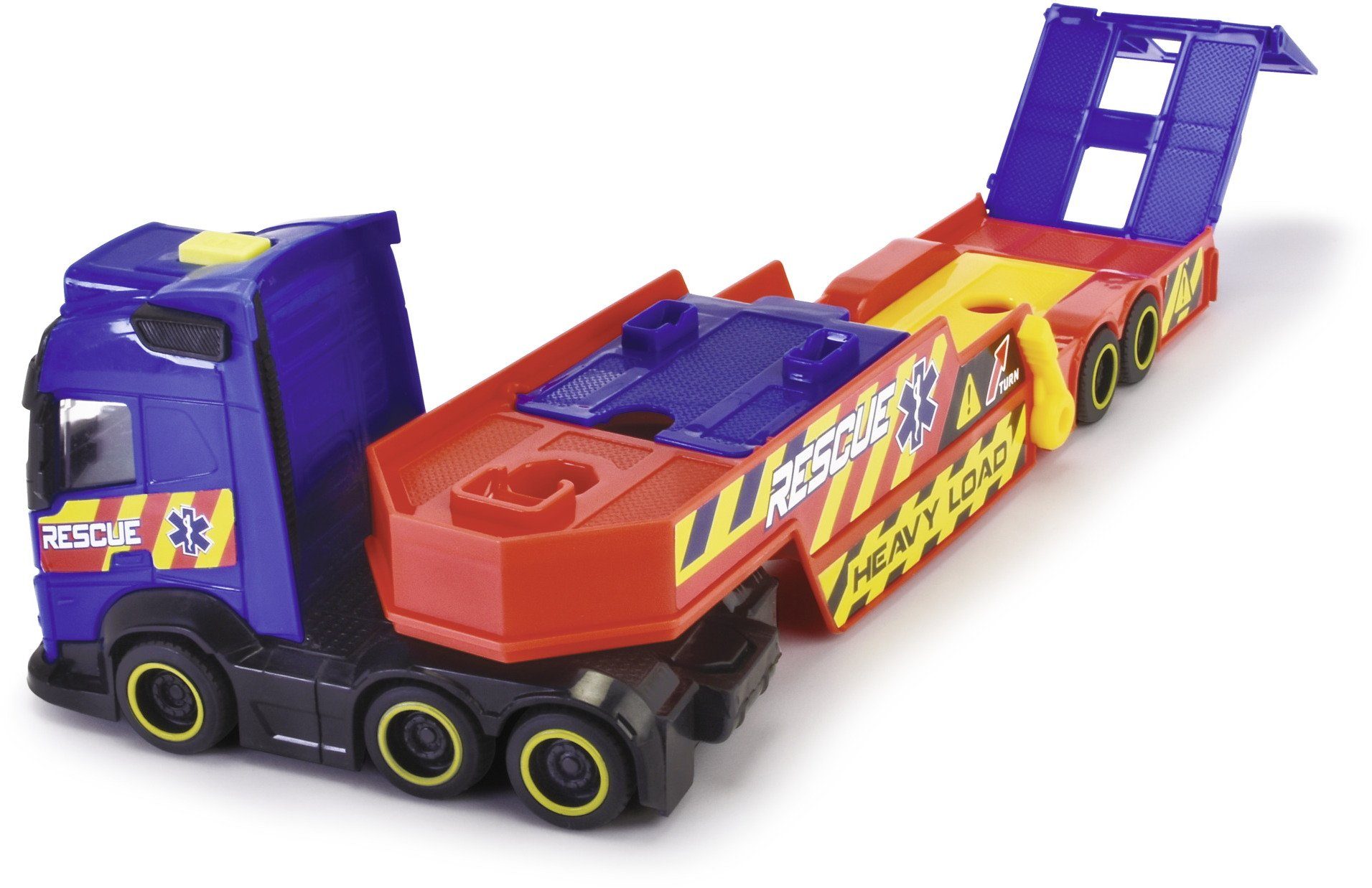 Dickie Toys Spielzeug-Krankenwagen Set LKW, Helikopter, Krankenwagen Go Real / SOS Transporter 203717005