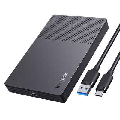 Inateck Festplatten-Gehäuse USB 3.2 Gen 2, für 2,5 Zoll SSDs HDDs, 6Gbps