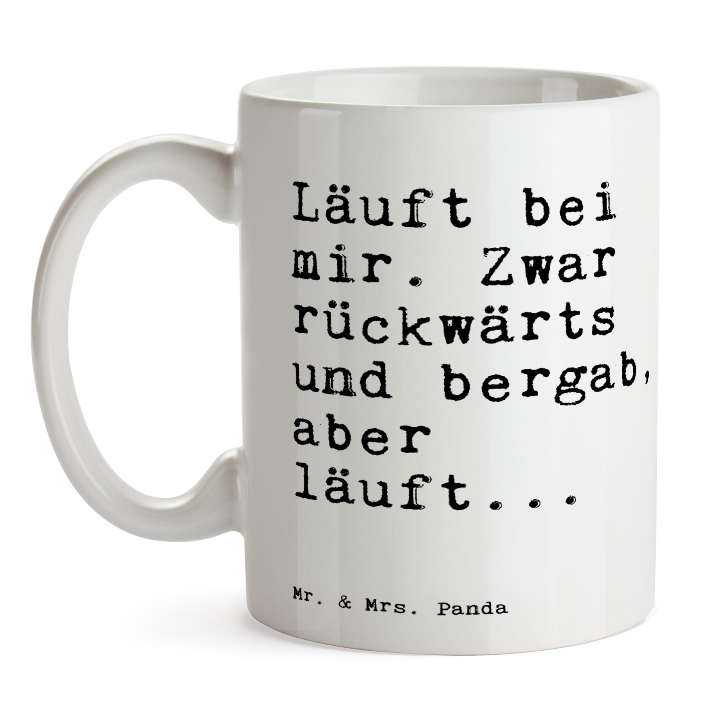 - Panda Weiß Mr. bei Lustig, Geschenk, Läuft Mrs. - Zwar... mir. & Tasse Kaffeetasse, Tasse, Keramik