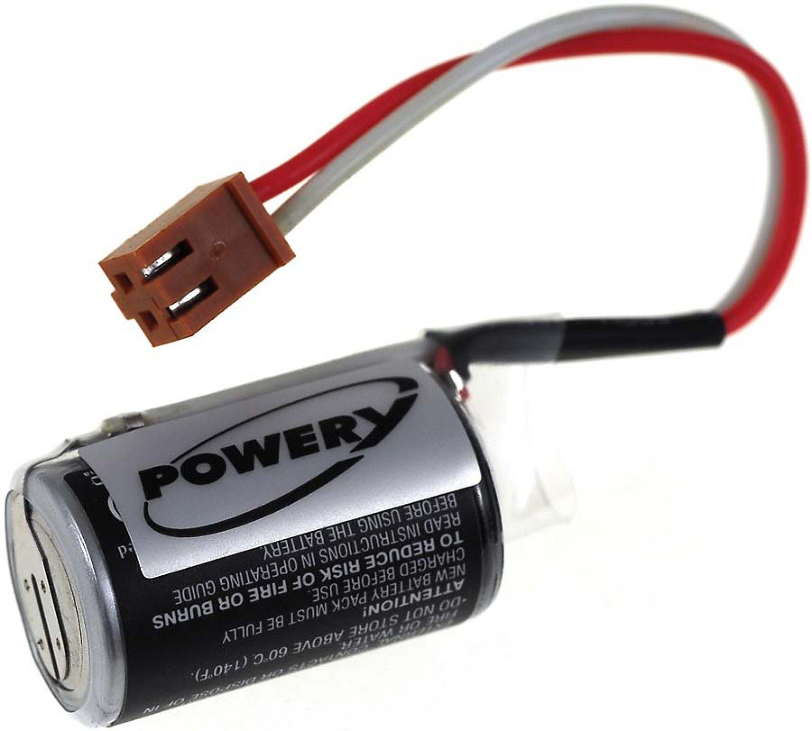 Powery SPS-Lithiumbatterie für Omron CJ1 Akku 1000 mAh (3.6 V)