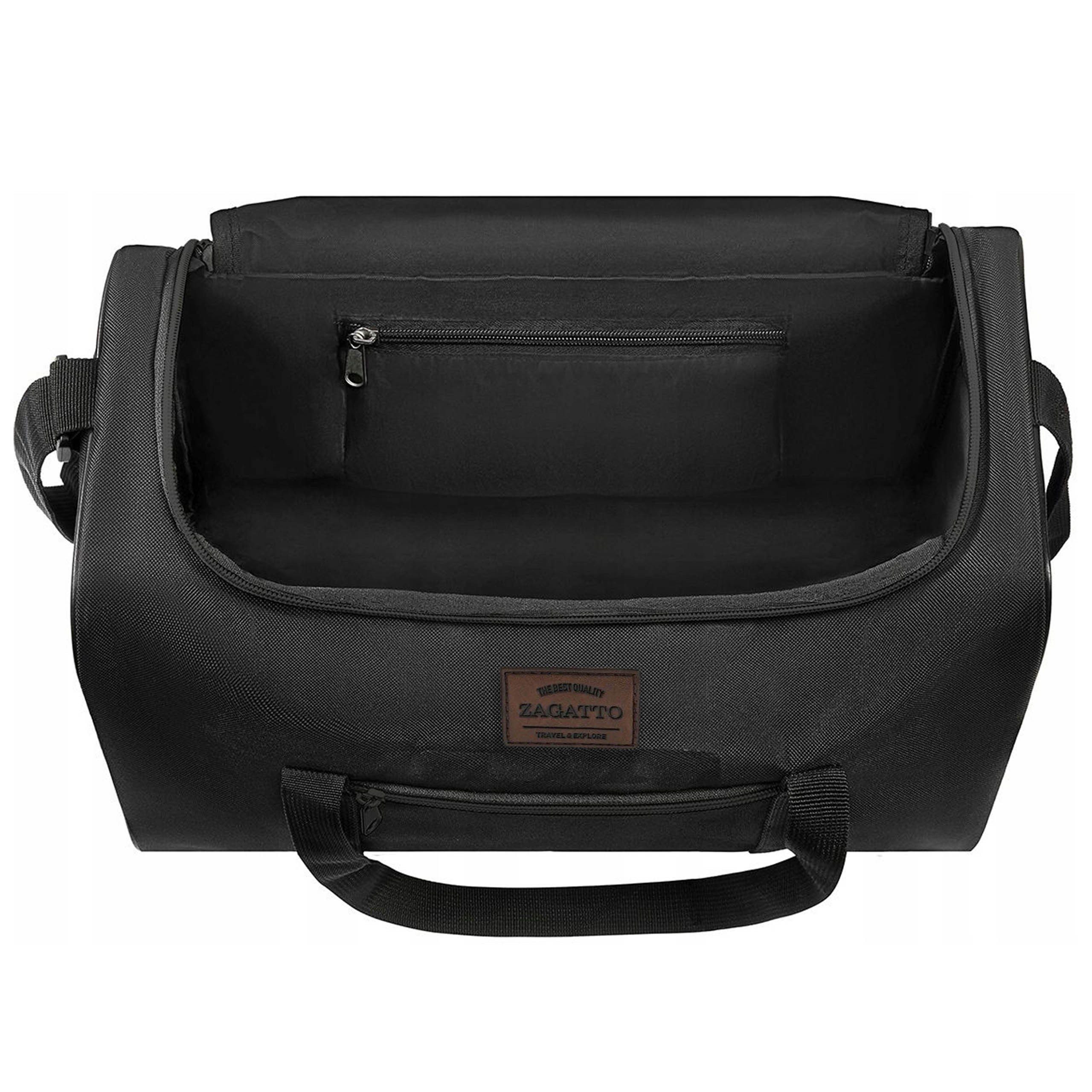 Schutzfüßen Reisetasche Schwarze Reisetasche Flugzeug für 40x20x25cm Sarcia.eu mit Zagatto