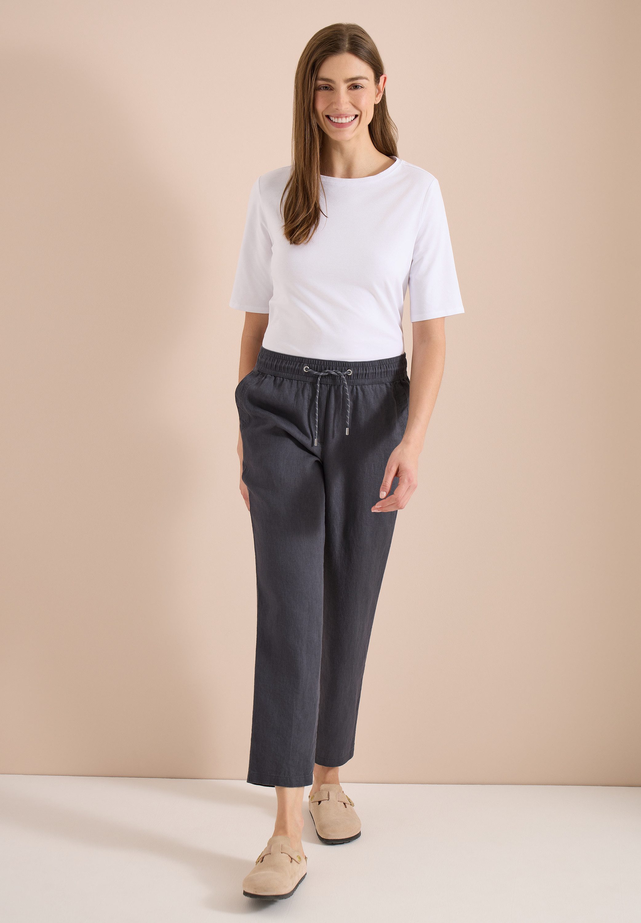 CECIL Jogger Pants aus Leinen