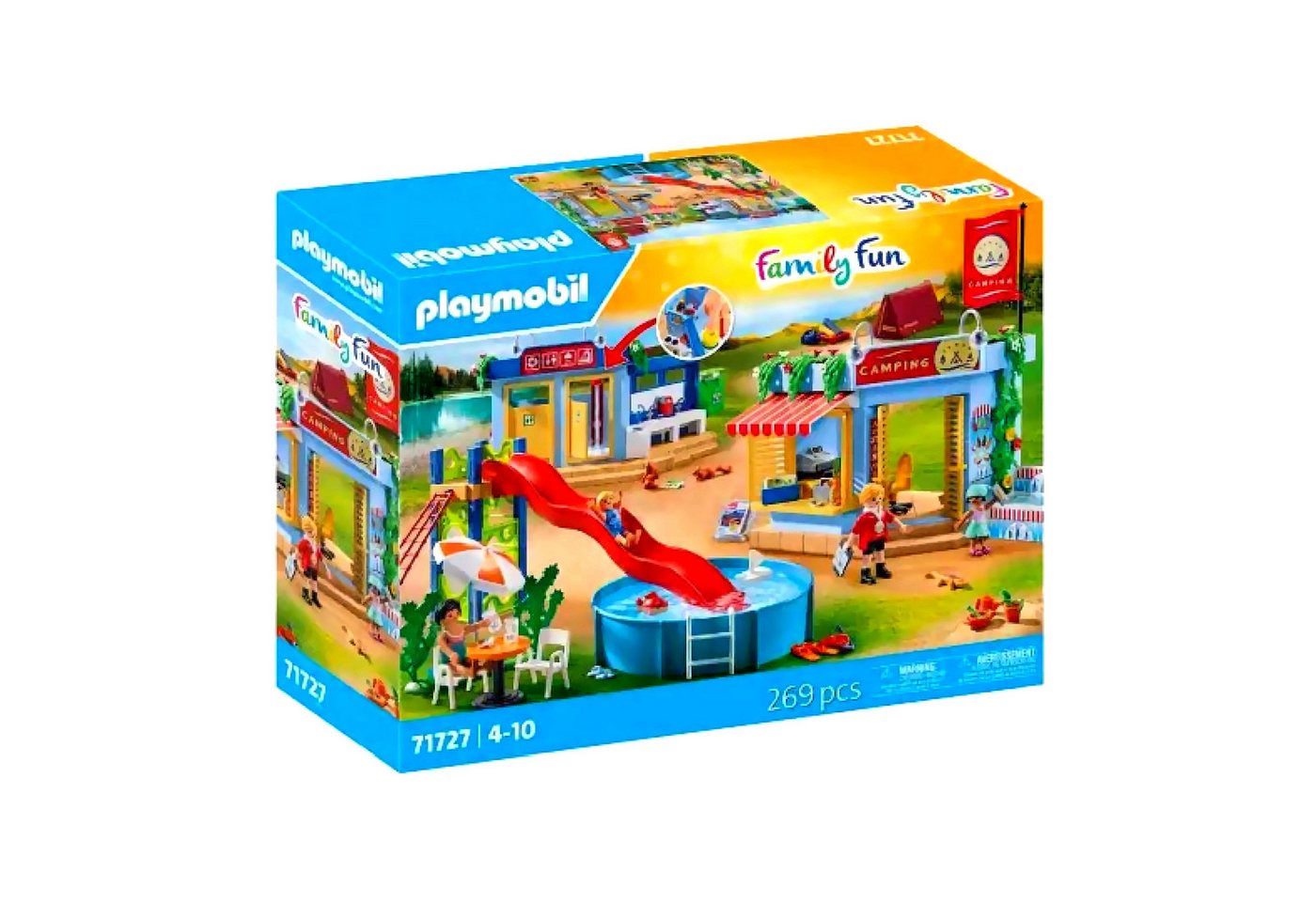 Playmobil® PLAYMOBIL 71727 Campingplatz mit Wasserspielplatz Spielbausteine
