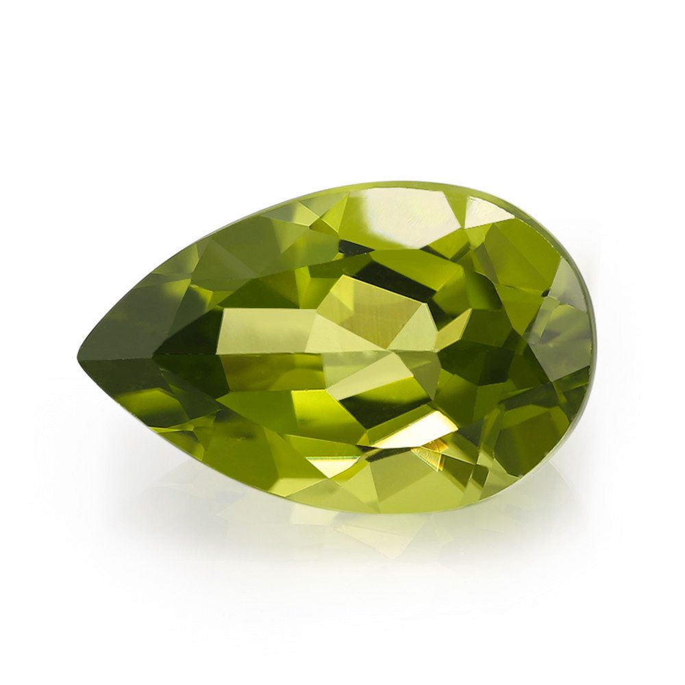 Cavill Edelstein Kaschmir-Peridot 8,94 ct Tropfen, leuchtend grün, Echtschmuck, (1-St)